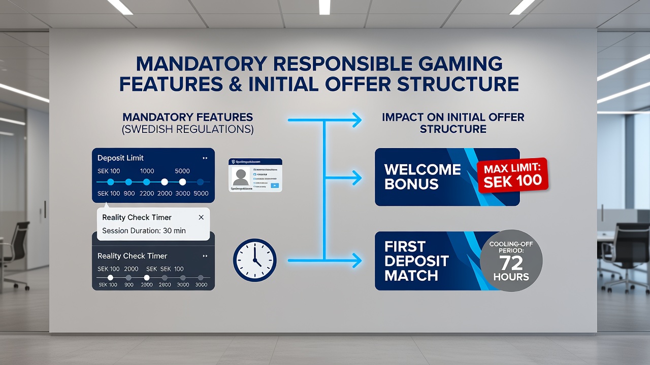 Responsible gaming tools integrated into welcome bonus flows at Swedish sites