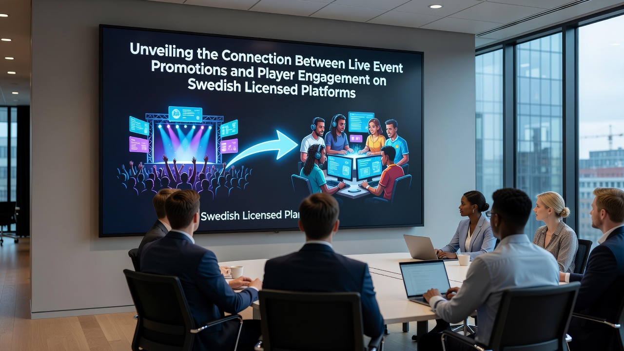 Player engagement metrics visualized on Swedish gambling platform dashboards during live events